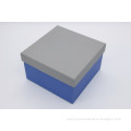 High-end dark blue printed bio-degradable perfume storage box luxury perfume box with lining